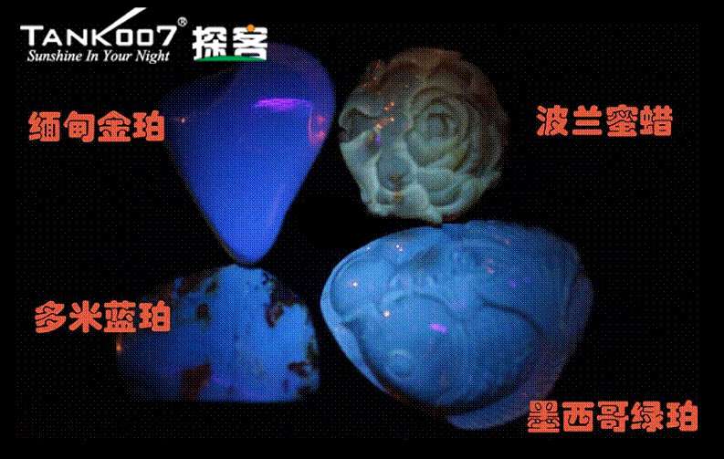 网上用紫光手电鉴定琥珀的帖子这么多，哪个是真假？
